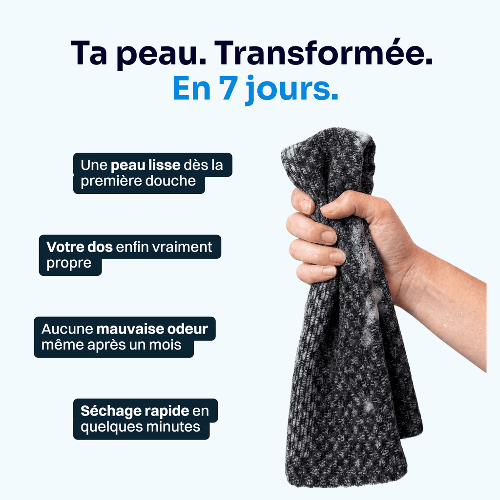 Serviette de douche exfoliante Ovéa