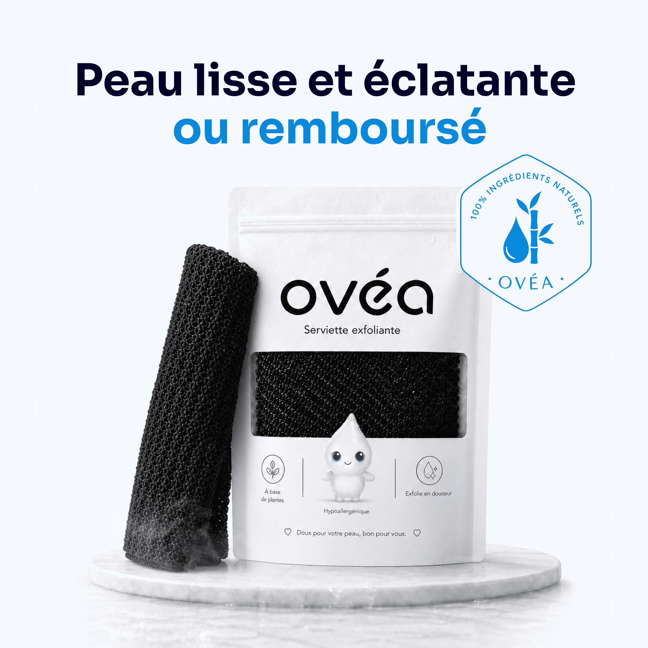 Serviette de douche exfoliante Ovéa